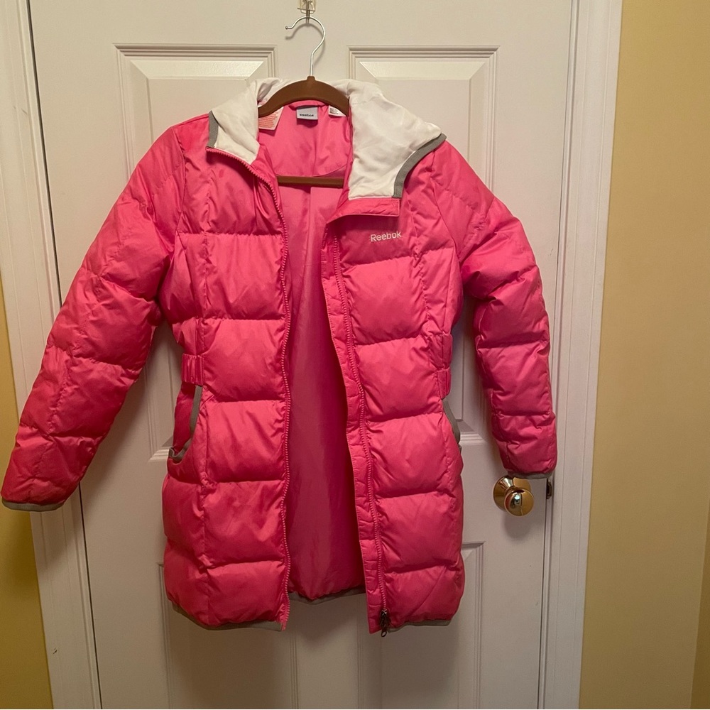 Hot Pink Reebok Girls Puffy Parka